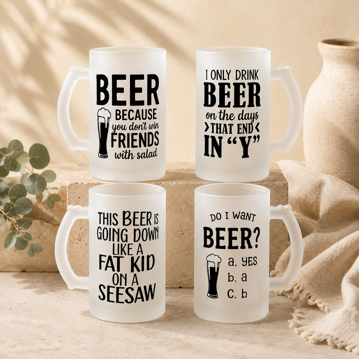Frosted Beer Mug Collection