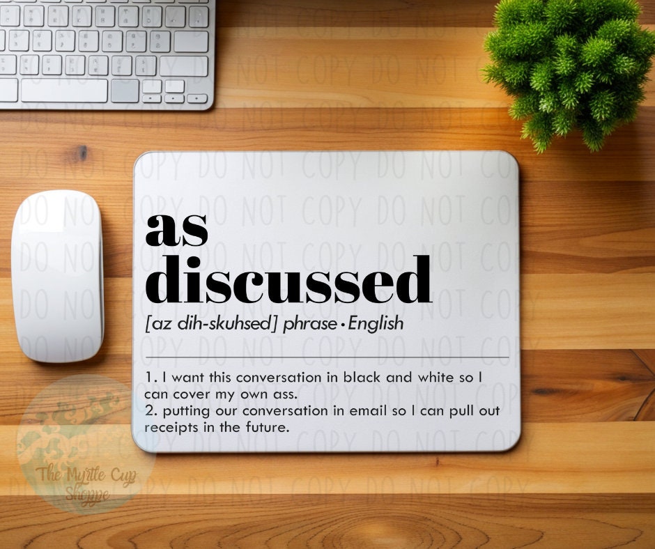 Office Mouse Pad Mouse Pad | Desk Accessory by Coastal Designs SC