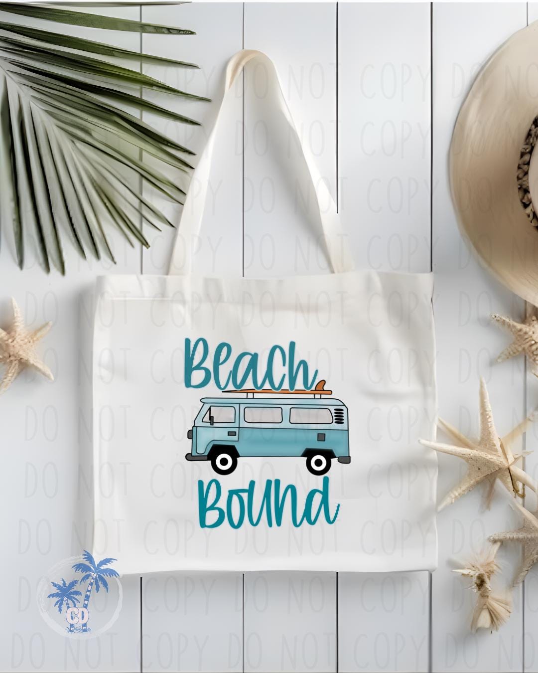Beach Tote Bag Tote Bag | Reusable Canvas Bag by Coastal Designs SC