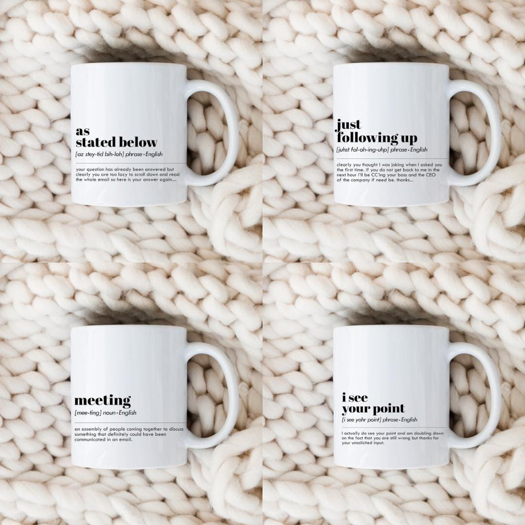 Office Phrase Mugs Coffee Mug | Funny Gift Mug by Coastal Designs SC