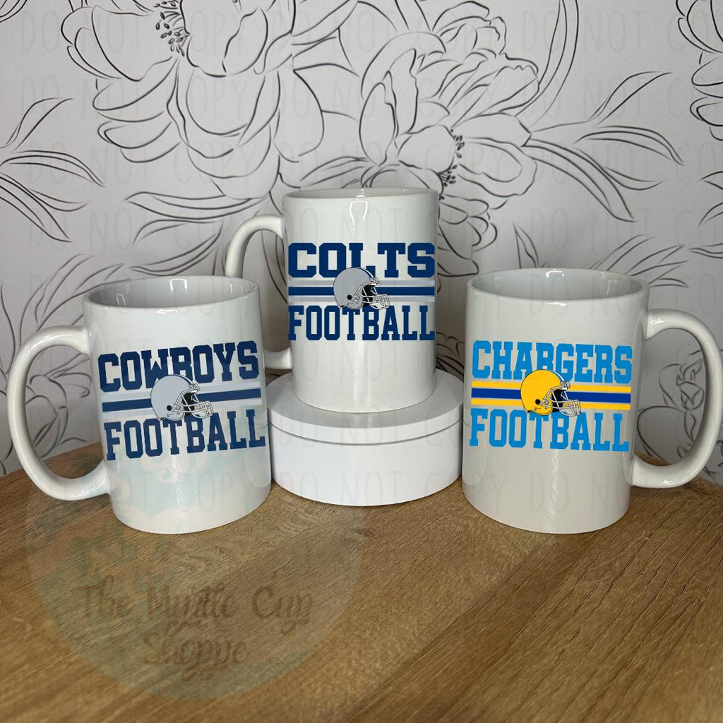 NFL Team Mug - ALL TEAMS Coffee Mug | Funny Gift Mug by Coastal Designs SC
