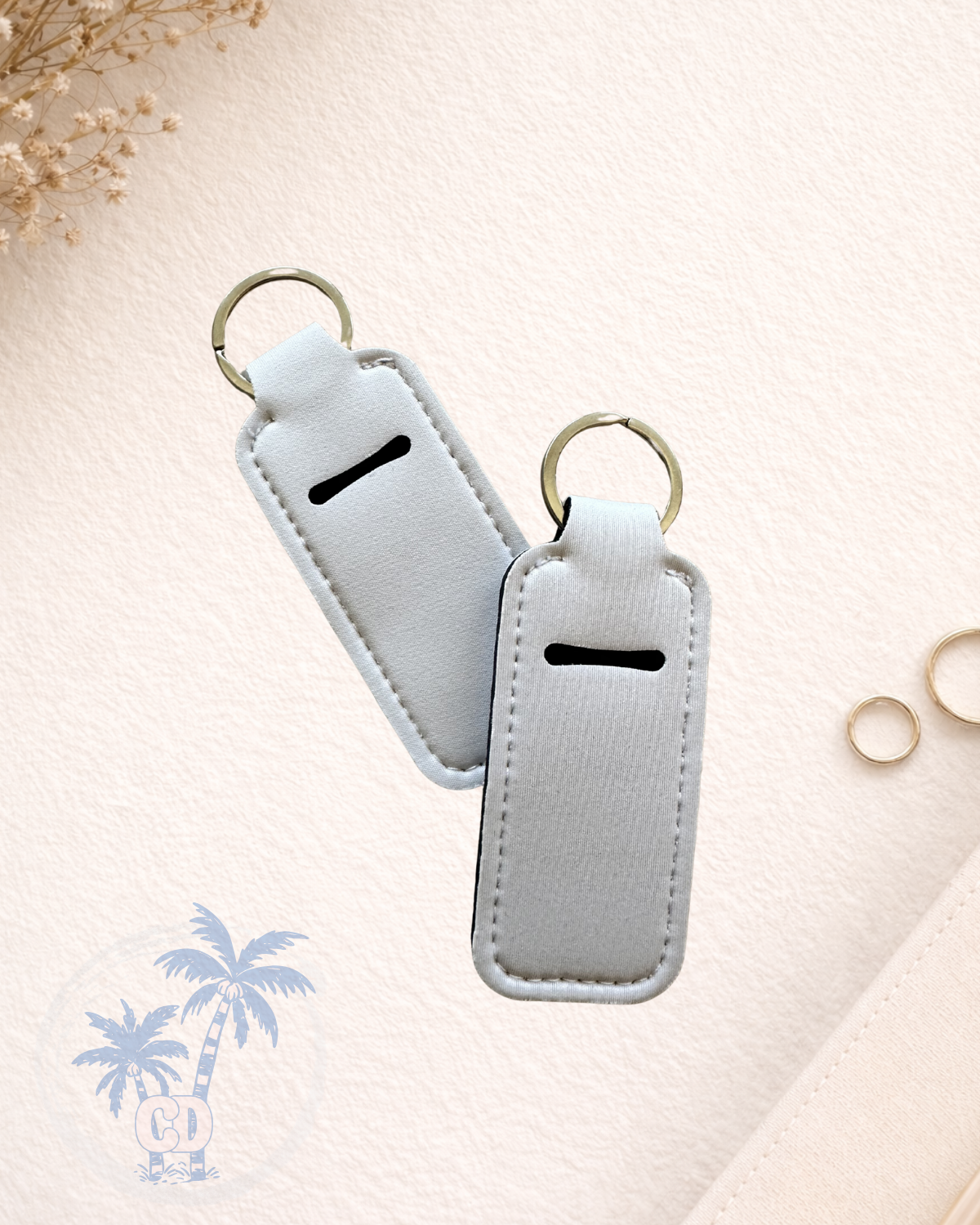 Sublimation Ready Lip Balm KeyChain Keychain