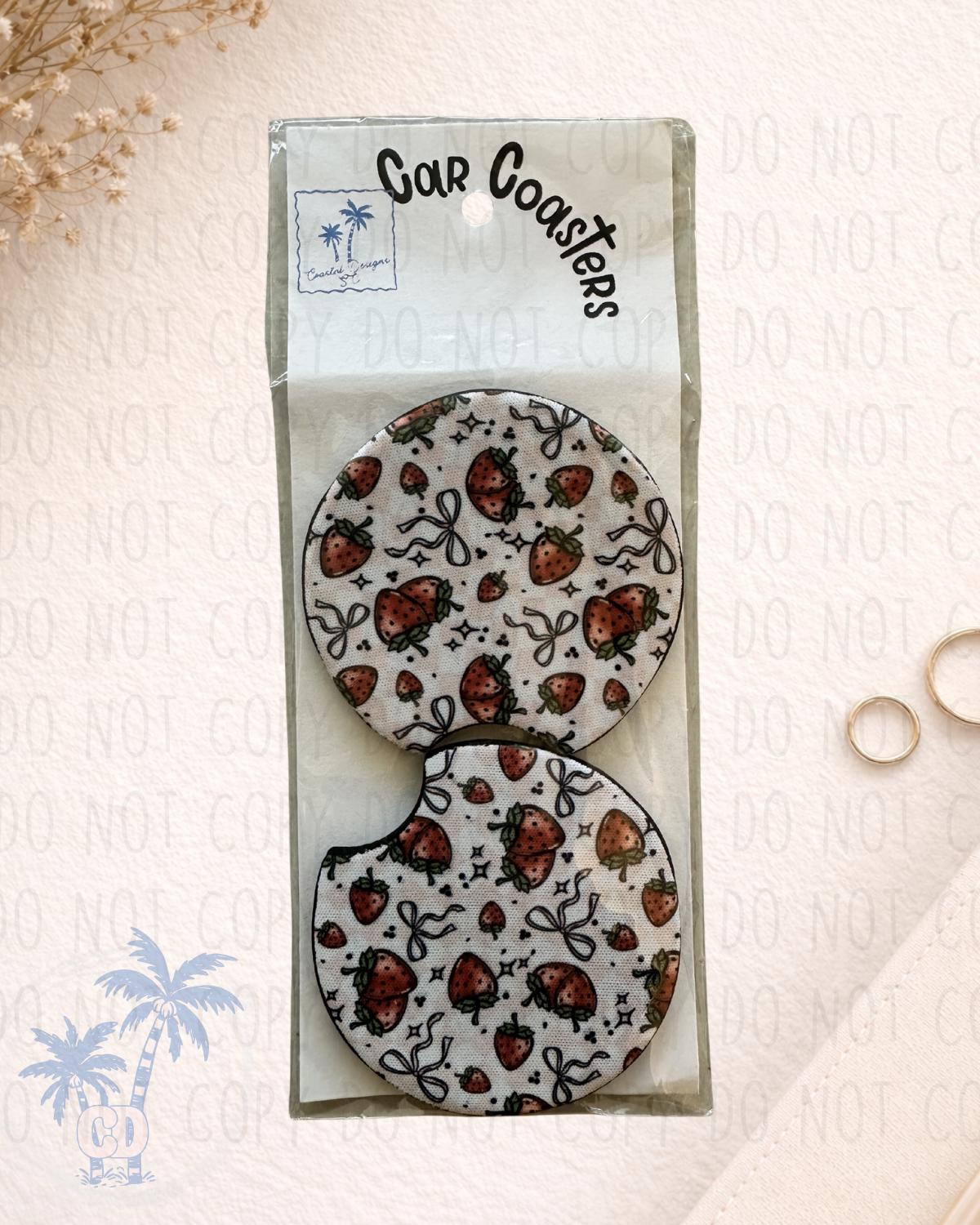 Car Coasters |Set of 2 |Gift | Car Accessories Coaster | Desk Coast by Coastal Designs SC