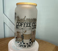 Tired Moms Coffee 16 oz Glass Mason Cup Tumbler | Insulated Travel Cup by Coastal Designs SC