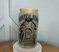 Haunted Beach 16 oz Glass Mason Cup Glass Cup | Iced Coffee Cup by Coastal Designs SC