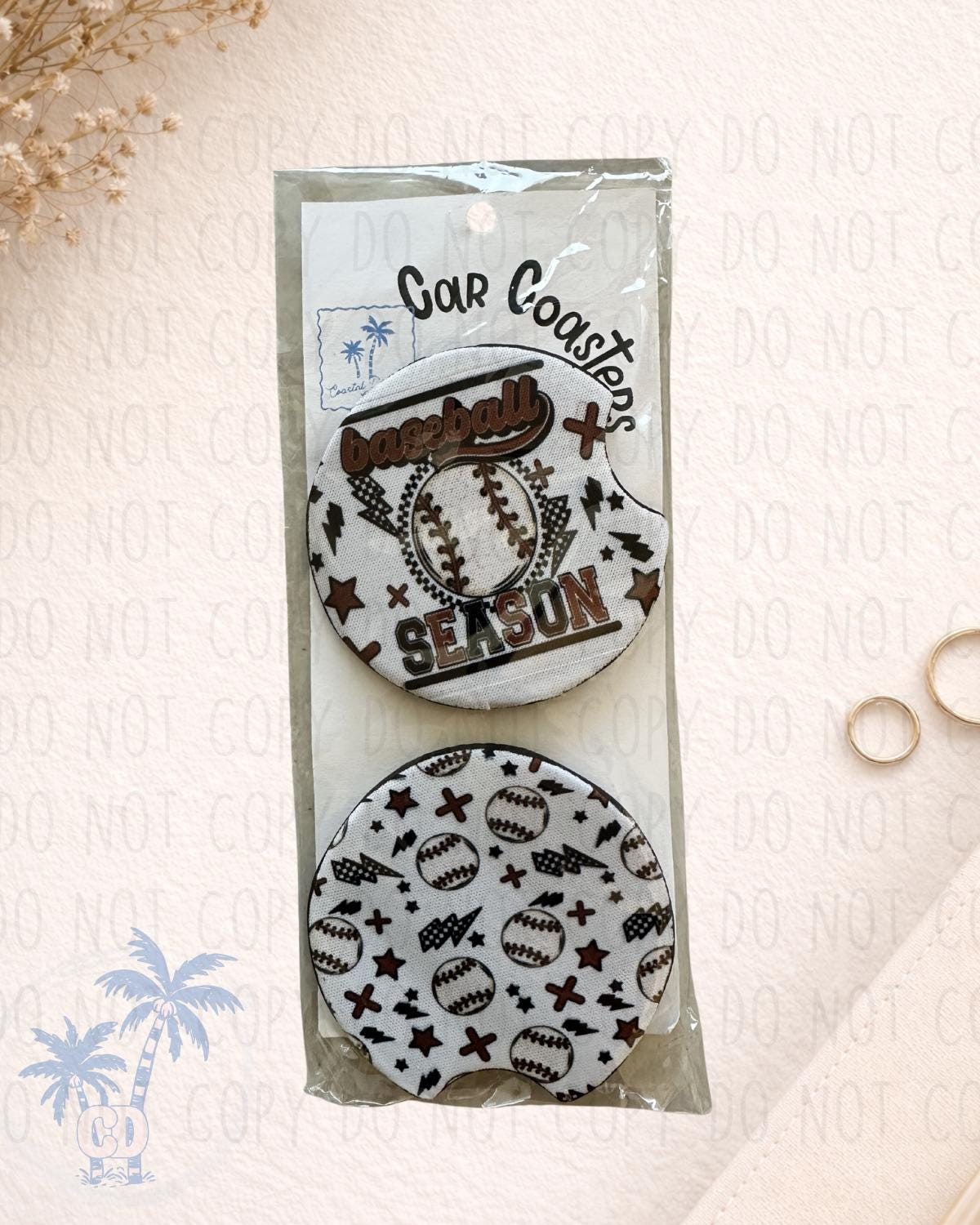 Car Coasters |Set of 2 |Gift | Car Accessories Coaster | Desk Coast by Coastal Designs SC