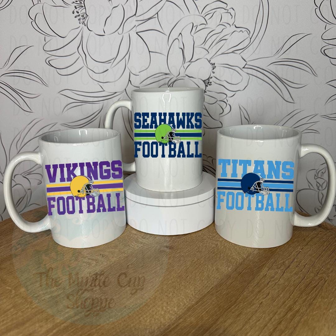 NFL Team Mug - ALL TEAMS Coffee Mug | Funny Gift Mug by Coastal Designs SC