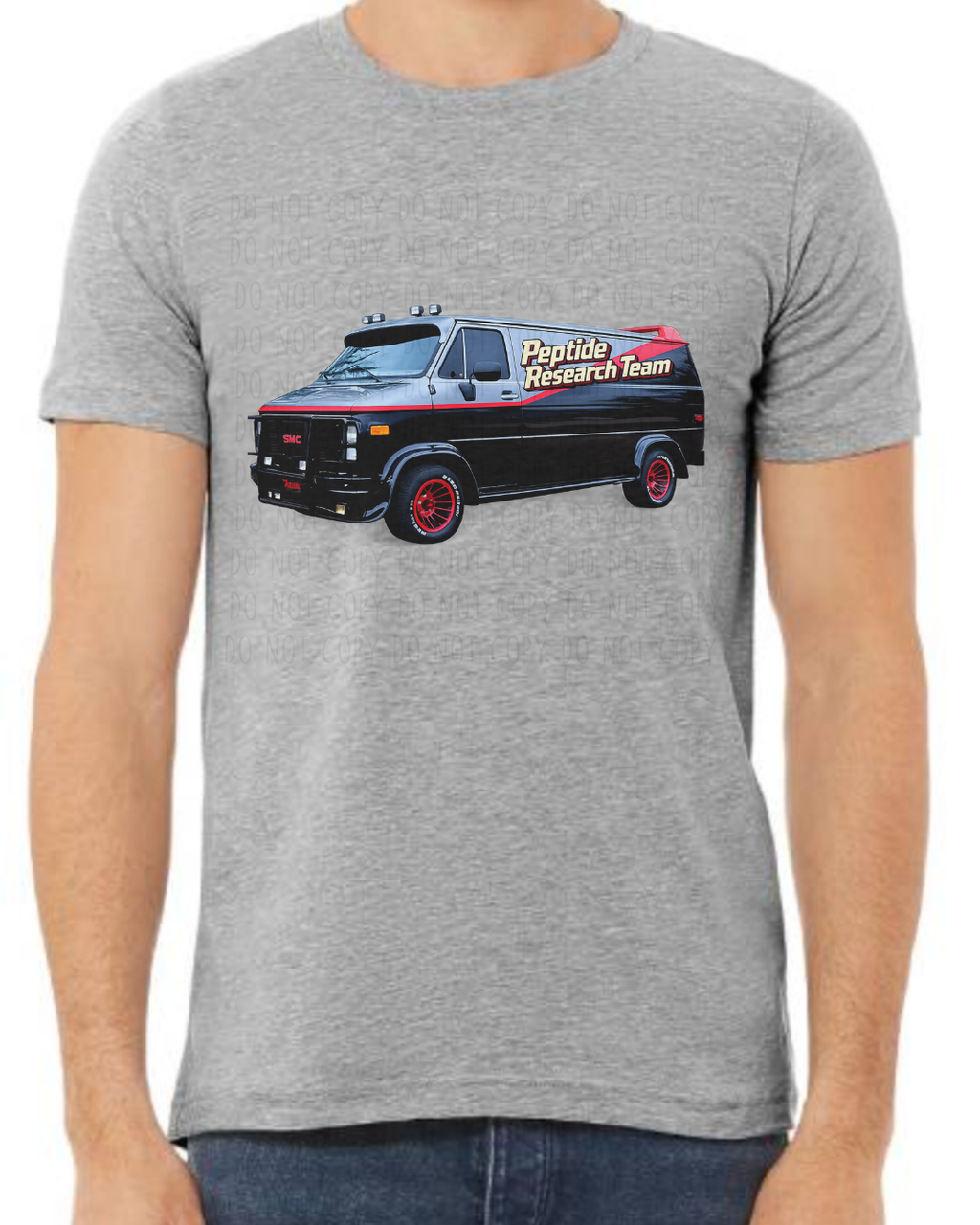 Unisex Peptide Research Team Van T-Shirt | Handmade Gift | Coastal Designs SC