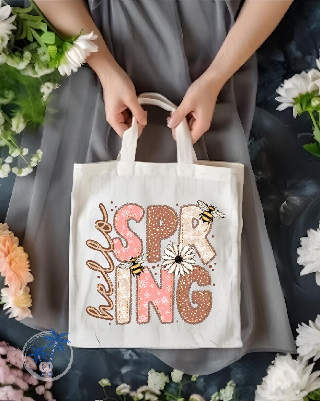 Seasonal Tote Bag Tote Bag | Reusable Canvas Bag by Coastal Designs SC