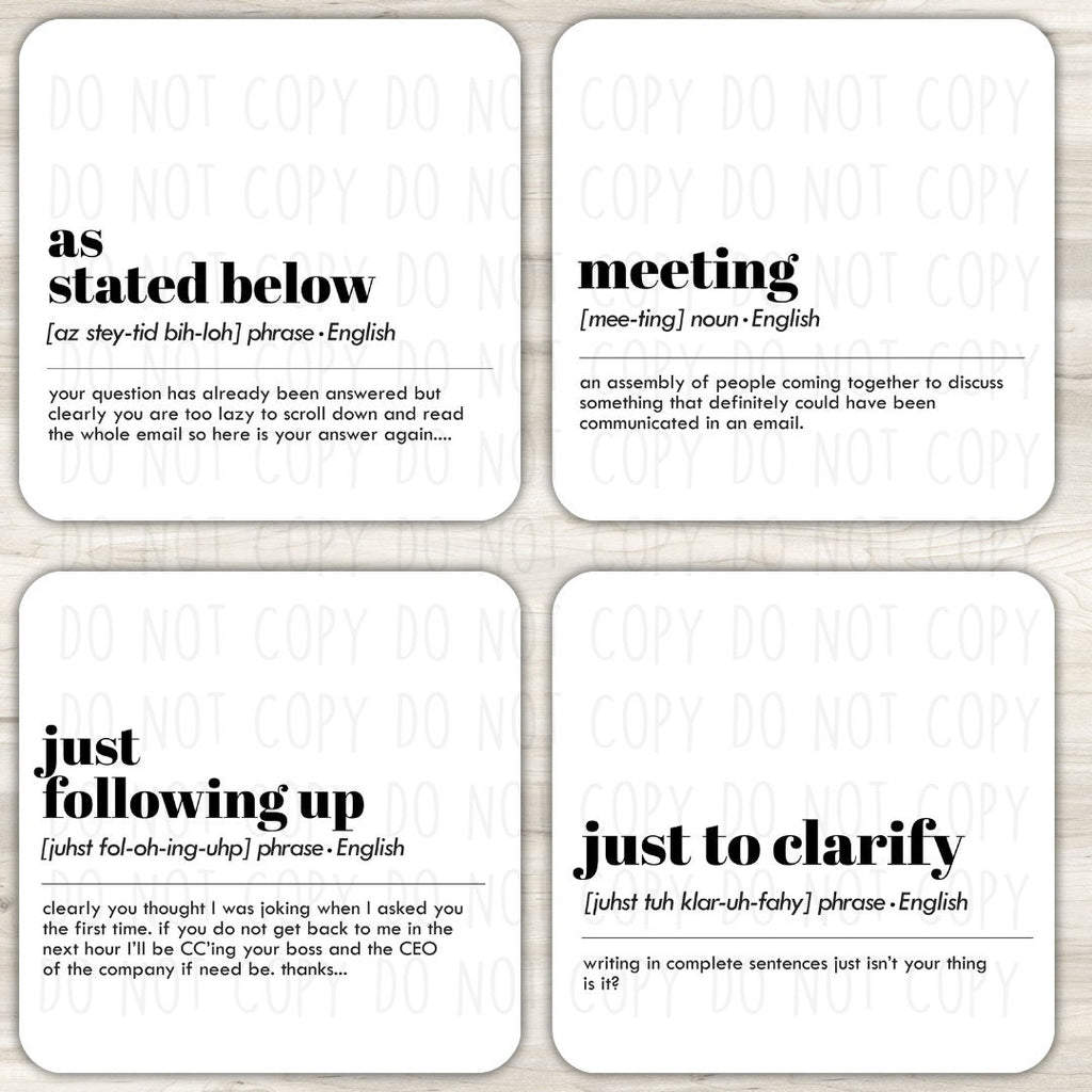 Office Desk Coasters Coaster | Desk Coaster Gift by Coastal Designs SC