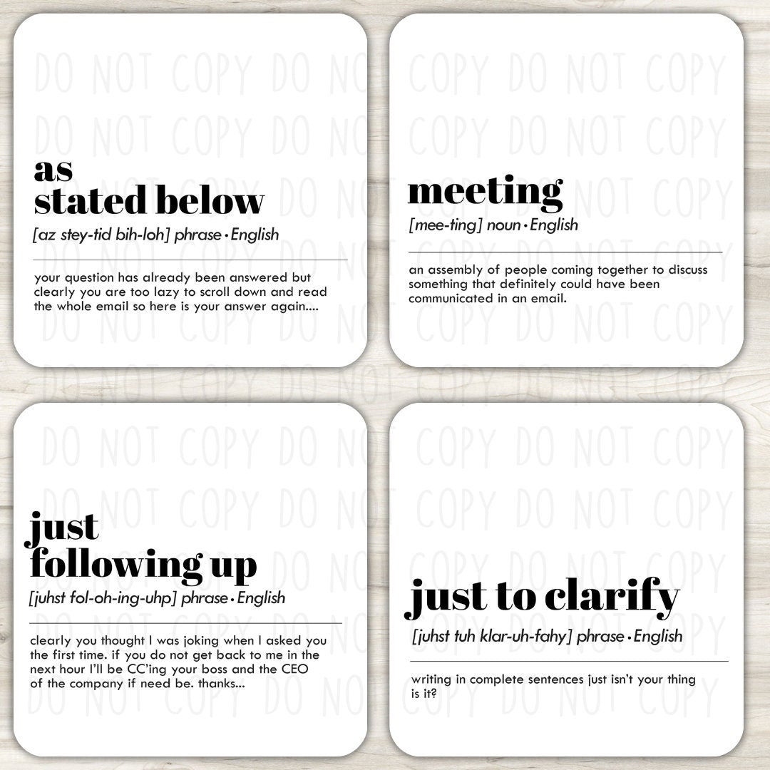Office Desk Coasters Coaster | Desk Coaster Gift by Coastal Designs SC