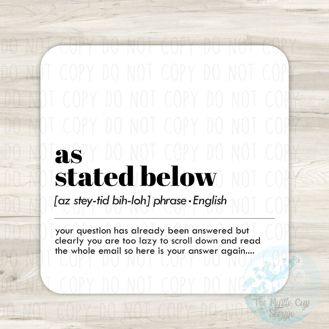 Office Desk Coasters Coaster | Desk Coaster Gift by Coastal Designs SC