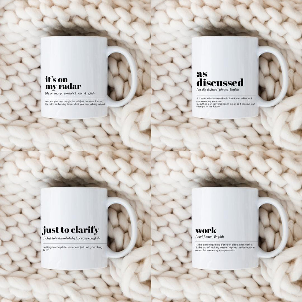 Office Phrase Mugs Coffee Mug | Funny Gift Mug by Coastal Designs SC