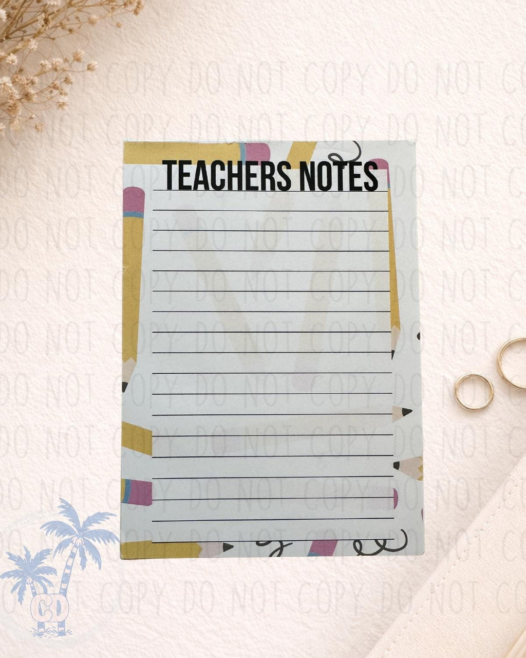 Handmade Notepad Various Designs (25 Pages) | Handmade Gift by Coastal Designs SC
