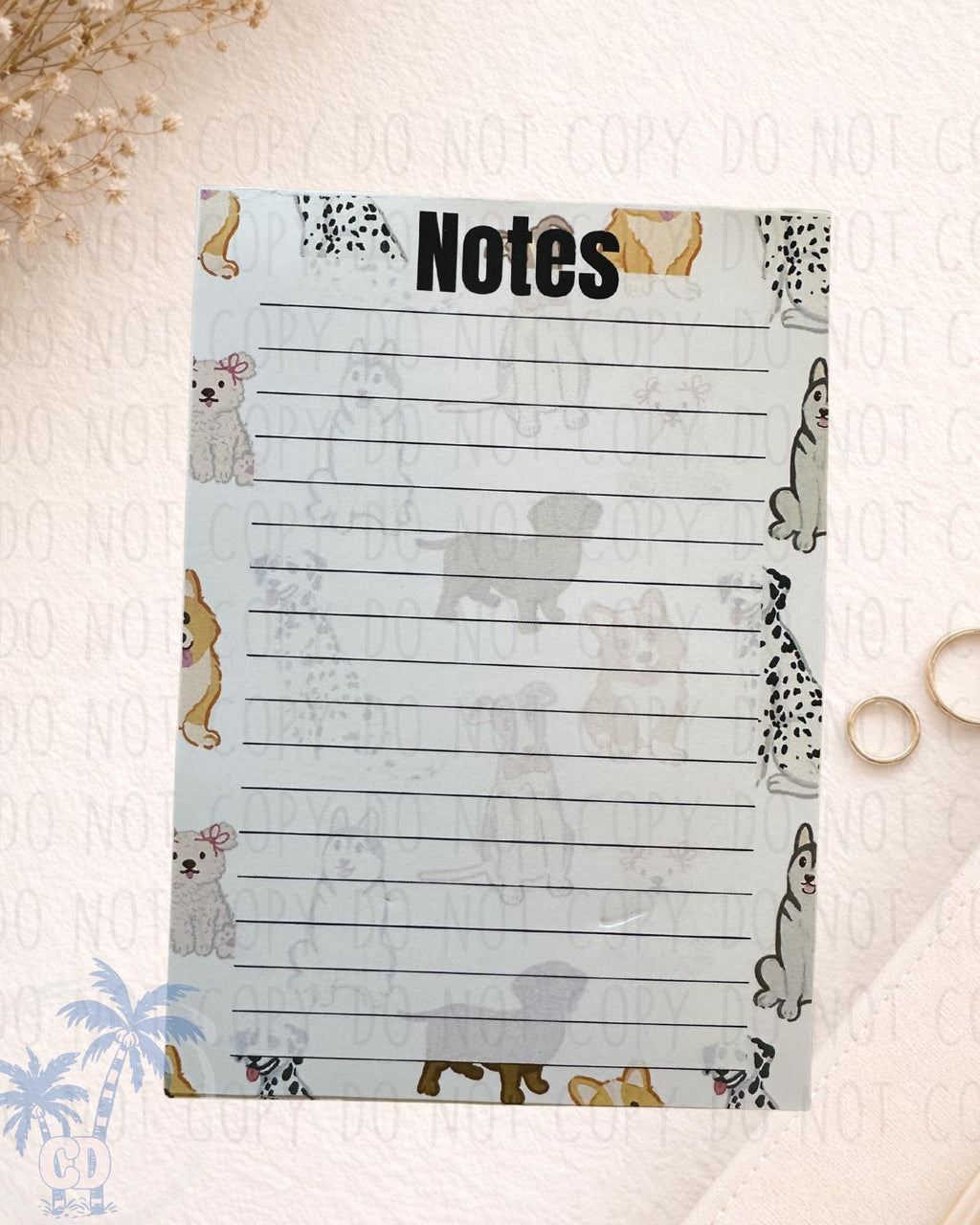Handmade Notepad Various Designs (25 Pages) | Handmade Gift by Coastal Designs SC