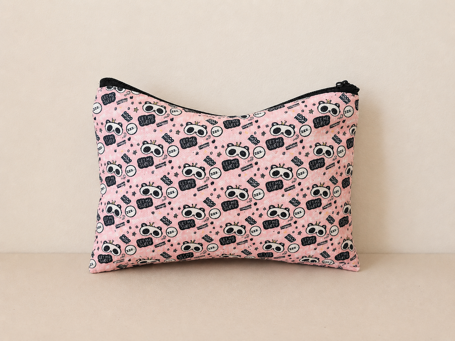 Canvas Zipper Pouch |  Makeup Bag | Pencil Pouch | Cosmetic Travel Bag Toiletry Organizer