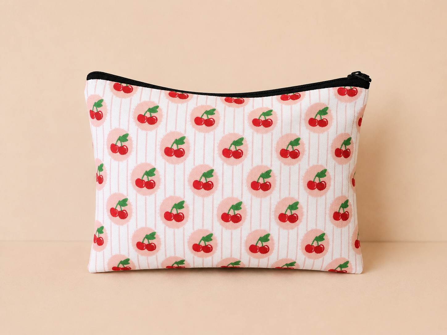 Canvas Zipper Pouch |  Makeup Bag | Pencil Pouch | Cosmetic Travel Bag Toiletry Organizer