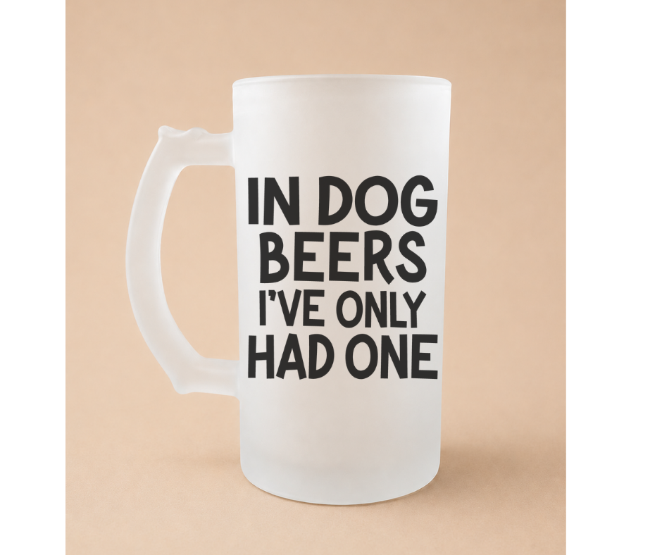 Funny Frosted Beer Mug | Beer Lover Gift by Coastal Designs SC