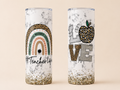Teacher Tumbler (20oz Skinny Tumbler) Tumbler | Insulated Travel Cup by Coastal Designs SC