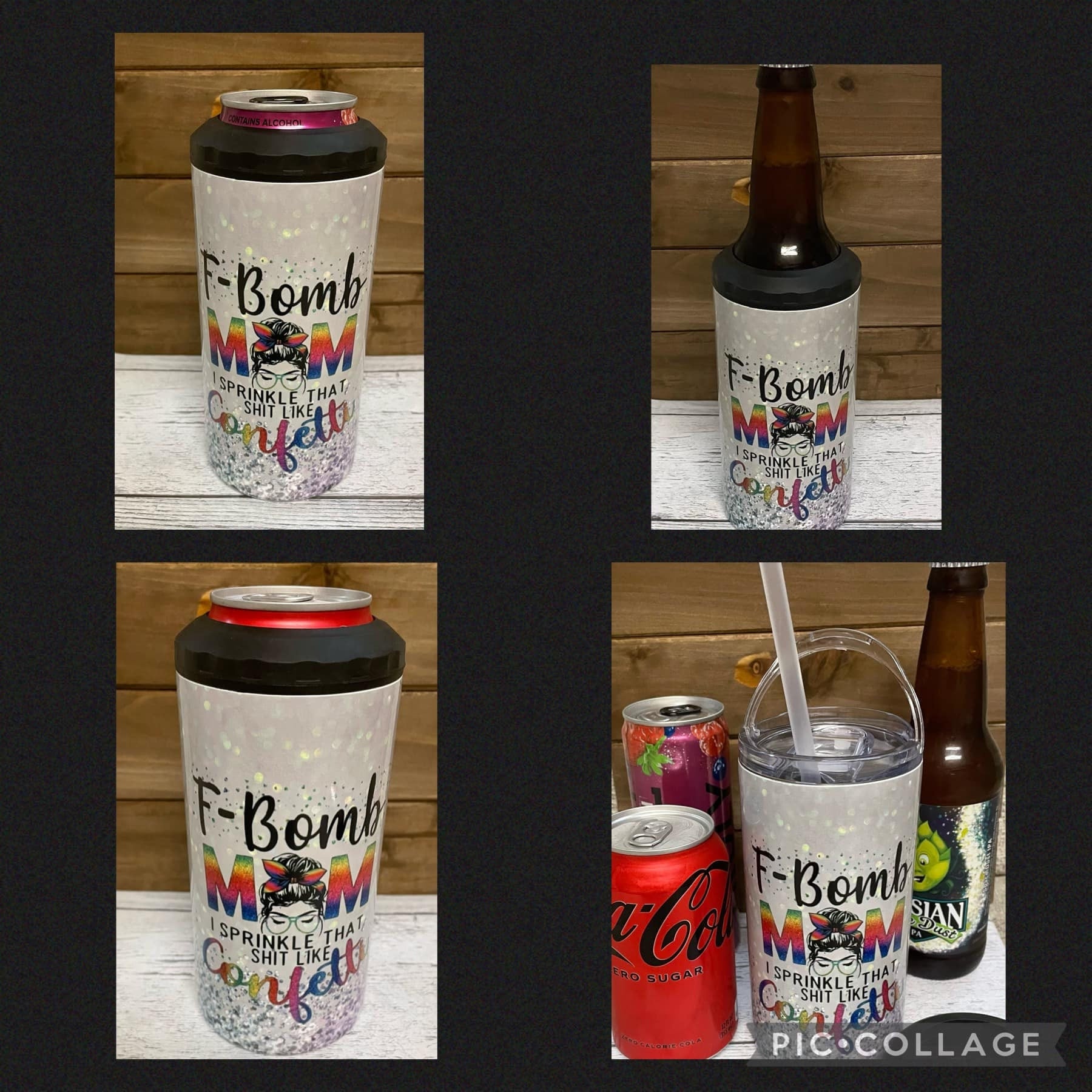 4 in 1 Can Cooler - Make Waves Tumbler | Insulated Travel Cup by Coastal Designs SC