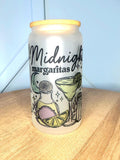 16 oz Glass Mason Cup Midnight Margs Glass Cup | Iced Coffee Cup by Coastal Designs SC