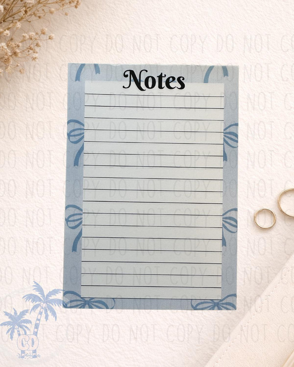 Handmade Notepad Various Designs (25 Pages) | Handmade Gift by Coastal Designs SC