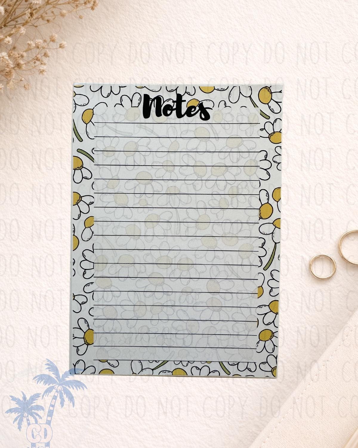 Handmade Notepad Various Designs (25 Pages) | Handmade Gift by Coastal Designs SC