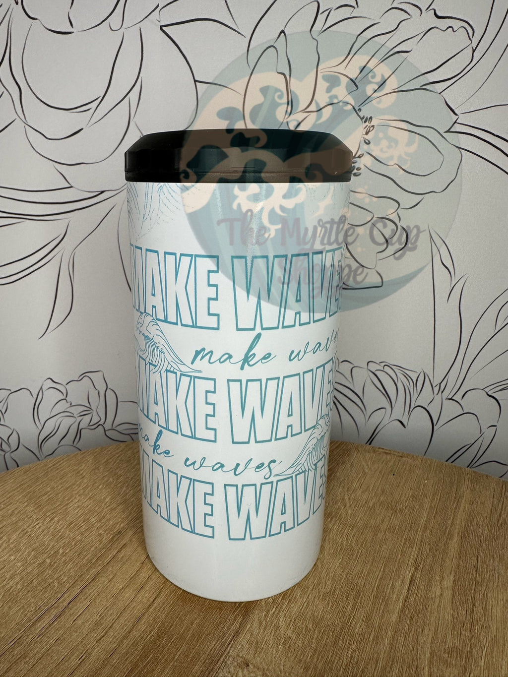 4 in 1 Can Cooler - Make Waves Tumbler | Insulated Travel Cup by Coastal Designs SC