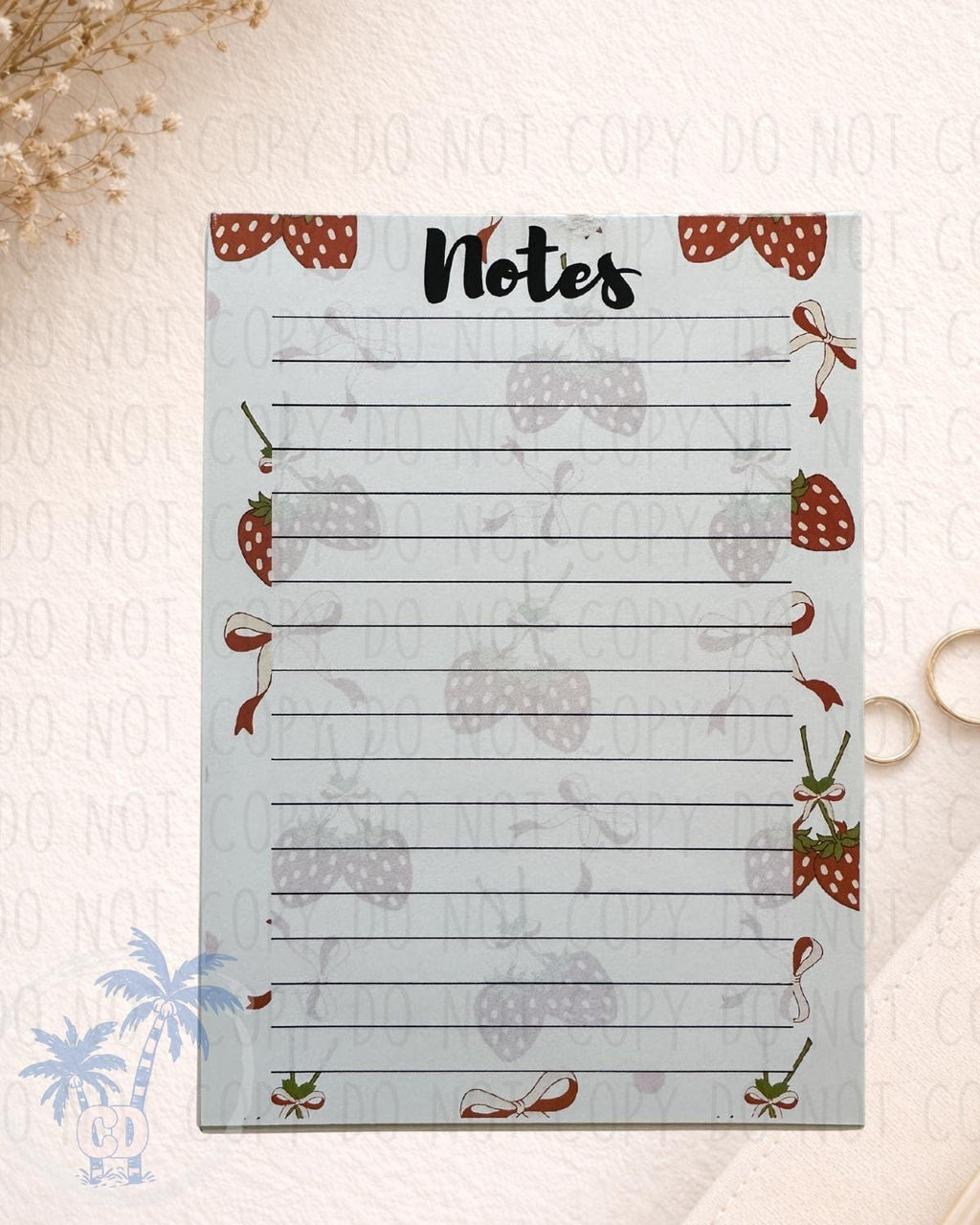 Handmade Notepad Various Designs (25 Pages) | Handmade Gift by Coastal Designs SC