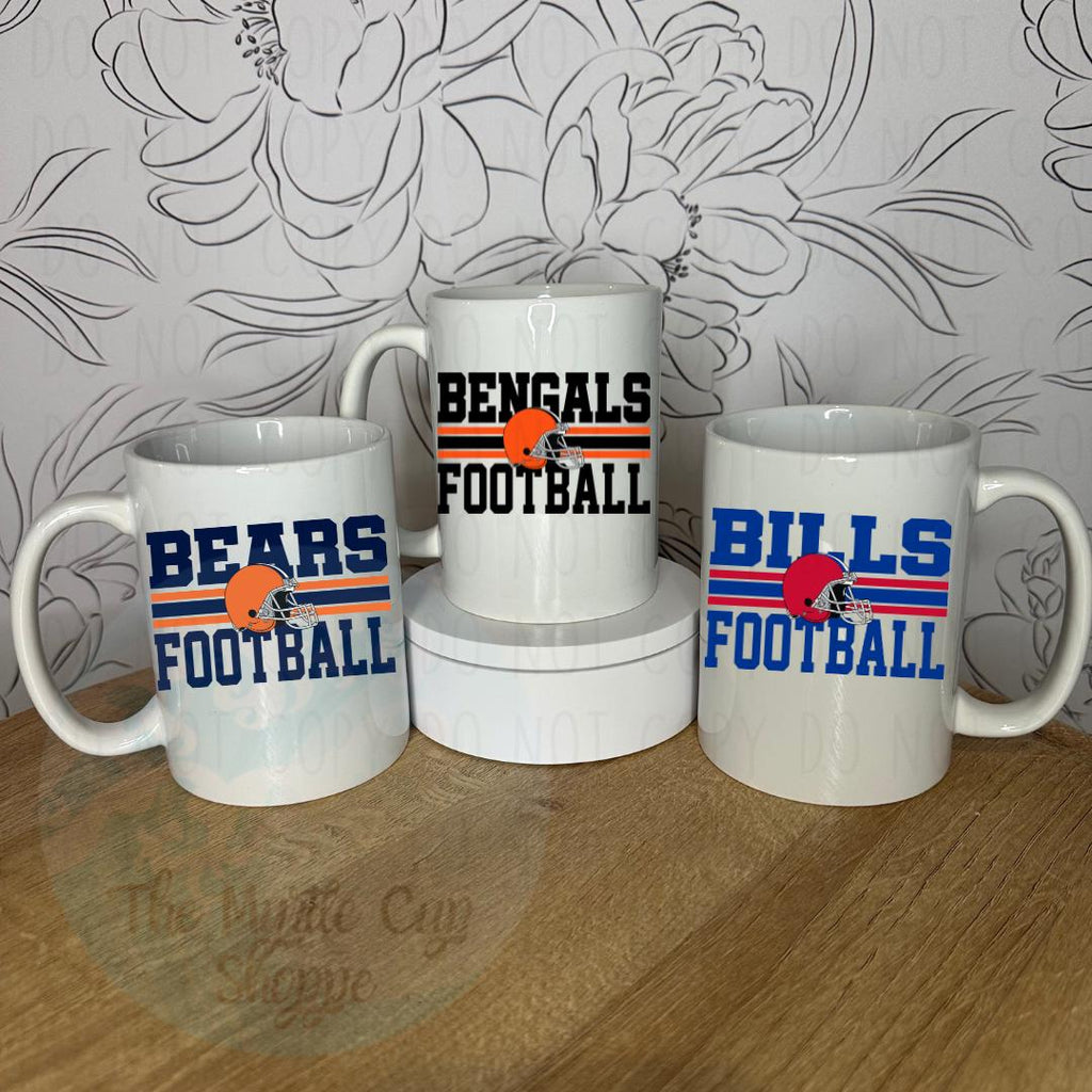 NFL Team Mug - ALL TEAMS Coffee Mug | Funny Gift Mug by Coastal Designs SC