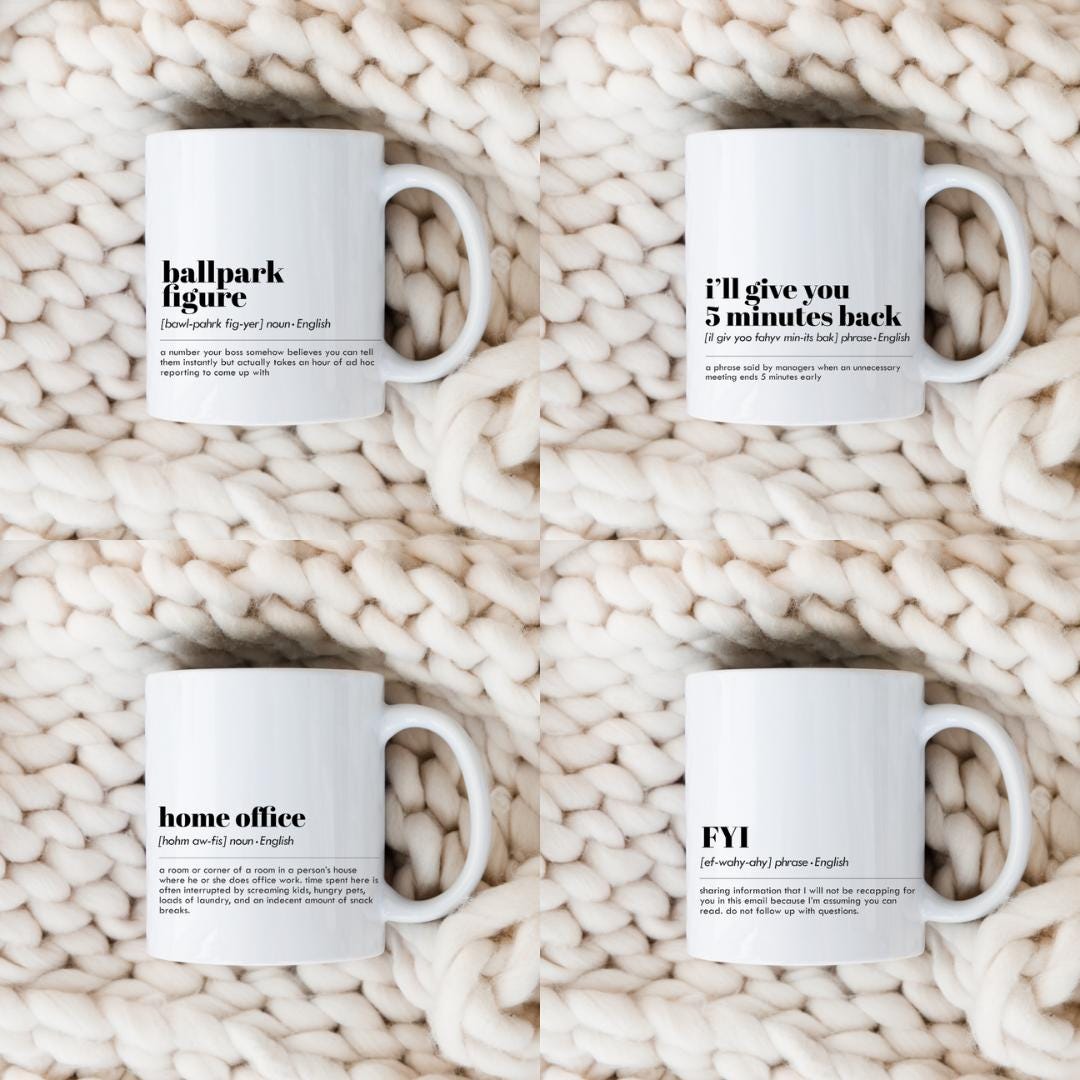 Office Phrase Mugs Coffee Mug | Funny Gift Mug by Coastal Designs SC