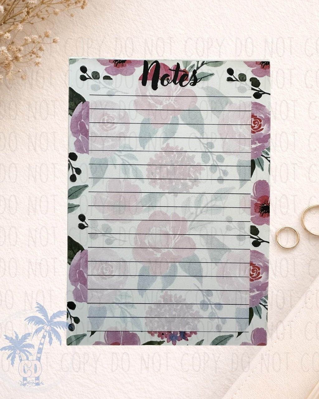 Handmade Notepad Various Designs (25 Pages) | Handmade Gift by Coastal Designs SC